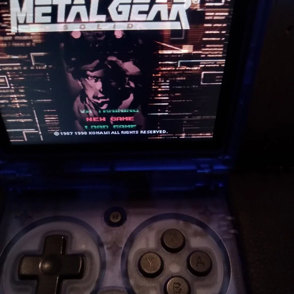 Pre-Loaded Anbernic RG35XXSP blue transparent with most retro platforms 64gb